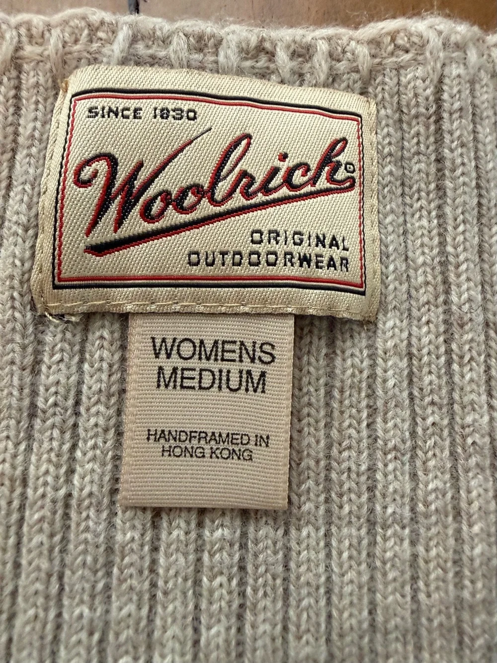 Woolrich Patchwork Wool-Blend Vest in Blue, Cream & Gray Tones